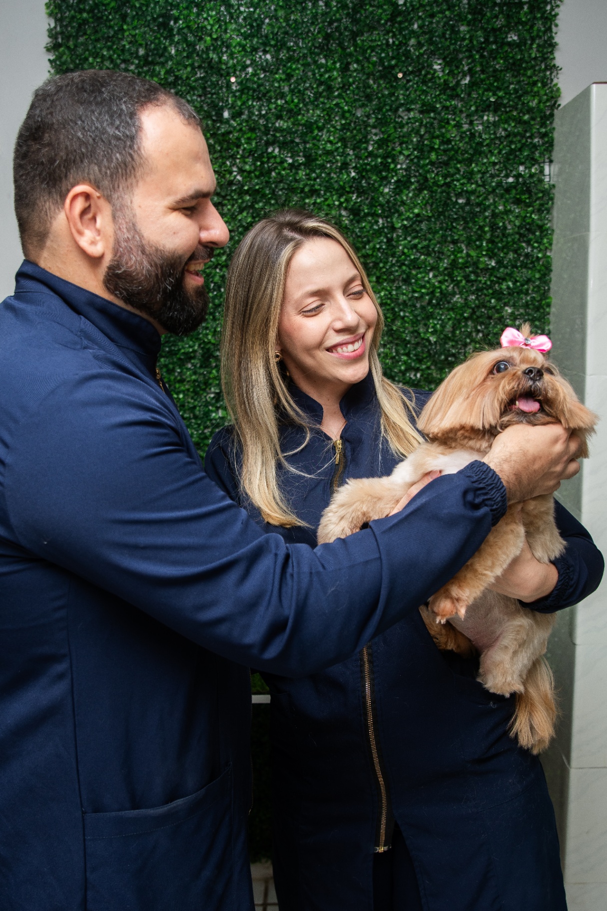 Equipe Pet Vitale acolhendo um pet